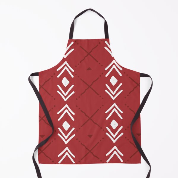 Item preview, Bogolan Mudcloth Pattern in Deep Red and Earthy Tones designed and sold by Wolagno.