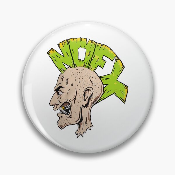 Item preview, NOFX Punk Rock Band Angry Face Cartoon Logo designed and sold by Miniverse  Acrylics.