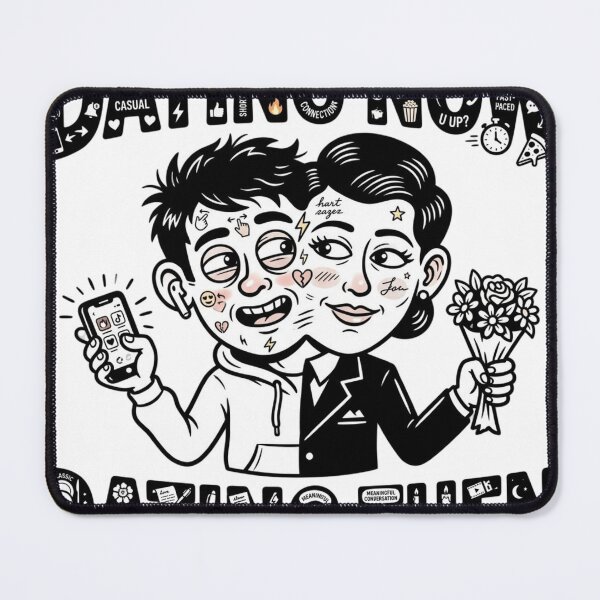 Item preview, Dating Now vs Then Funny Blend designed and sold by Imaginarium of Chaos falcon88 .