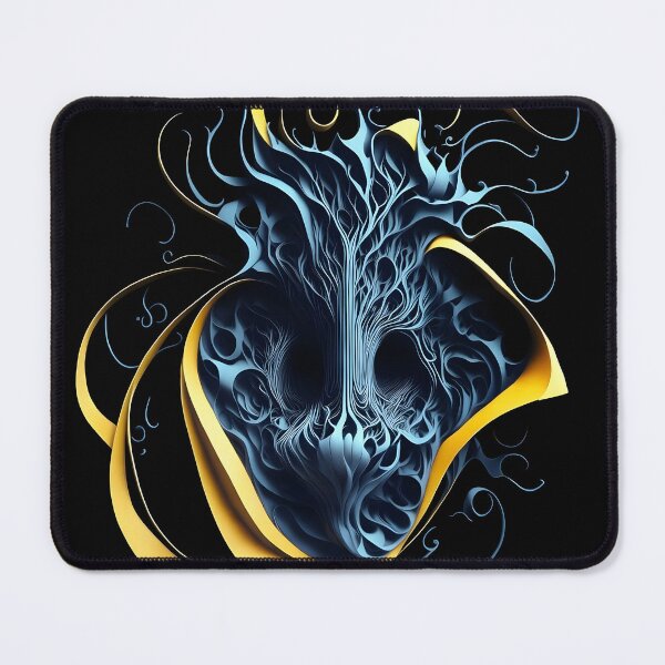 Item preview, Liquid Metal Heart - Abstract Organic Fractal with Gold Flow Lines designed and sold by Peter Kraaibeek | Generative Designs and Car Art.