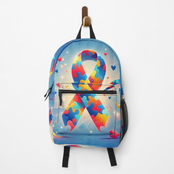 Item preview, Colorful Autism Awareness Ribbon designed and sold by AI-Only Creations.