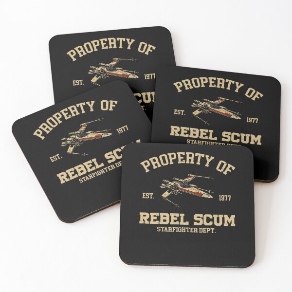 Item preview, Property of rebel scum starfighter dept designed and sold by Areta Design.