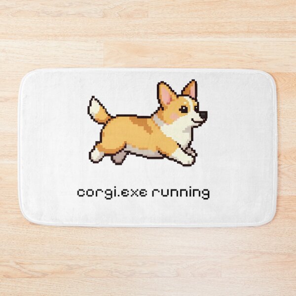Item preview, Running 8‑Bit Corgi Sprite Design designed and sold by BitPlease.
