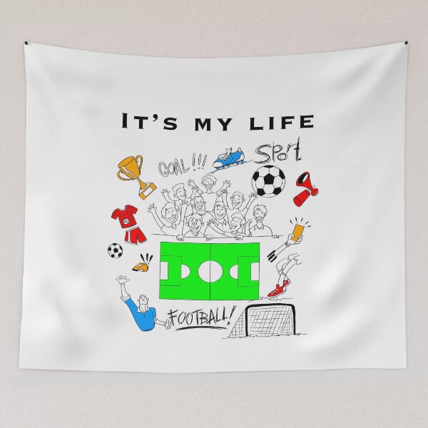 Item preview, It’s my life football colorful designed and sold by Maryart8.