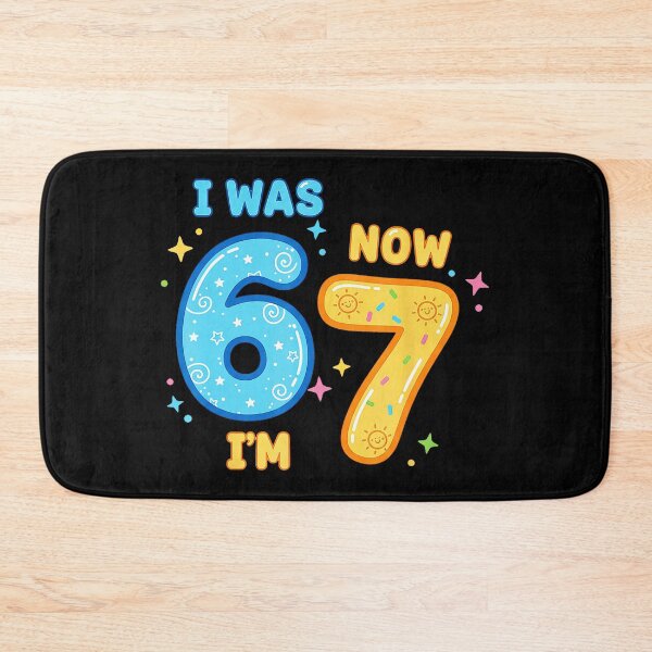 Item preview, I Was 6 Now I’m 7 Cute Birthday Numbers  designed and sold by gladysenglish.