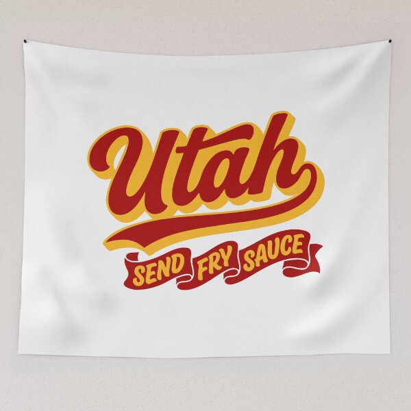 Item preview, Retro Utah Pride: The Send Fry Sauce Script Logo designed and sold by Cozy-Old-Pub.