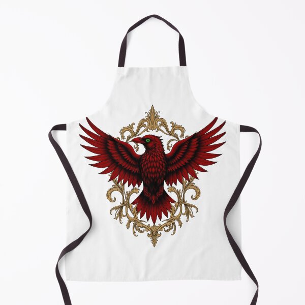 Item preview, Majestic Red Raven in Golden Baroque Frame designed and sold by Cindralith.