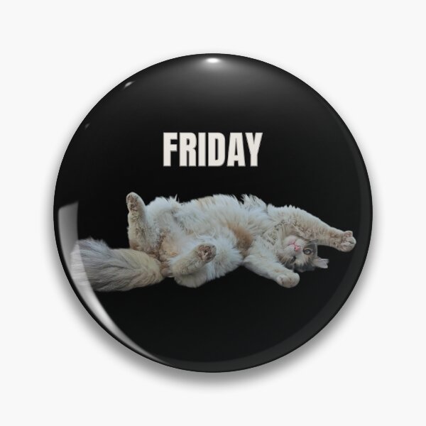 Item preview, Friday Mood Cat – Lazy Relaxed Weekend Vibes designed and sold by MB-CatPrints.