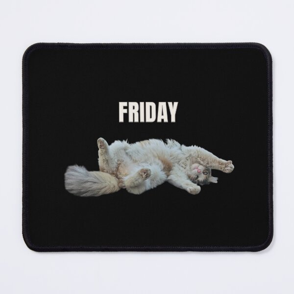 Item preview, Friday Mood Cat – Lazy Relaxed Weekend Vibes designed and sold by MB-CatPrints.