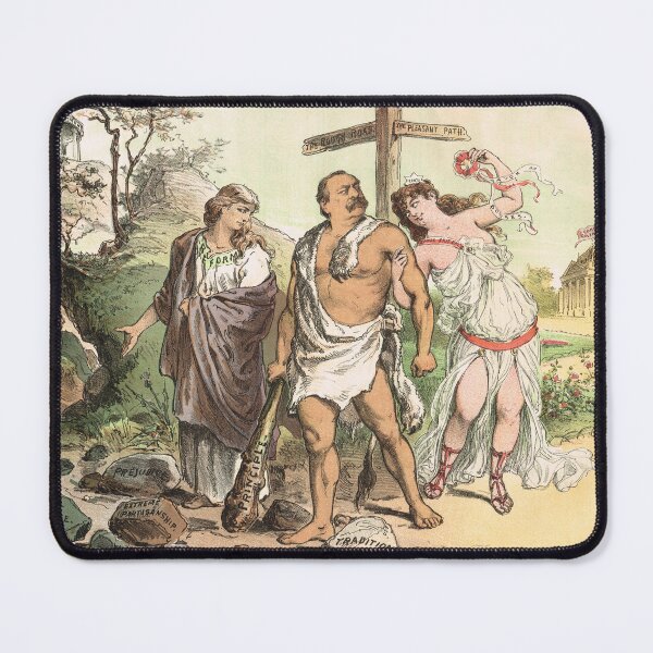 Item preview, Grover Cleveland as Hercules, 1885 designed and sold by artfromthepast.