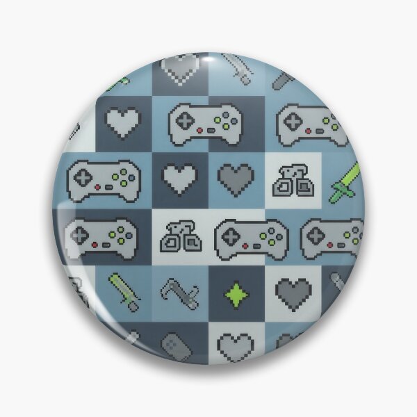 Item preview, Gamer Heart & Sword Tile Print designed and sold by Majorprint.