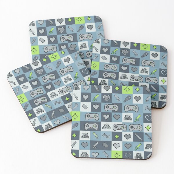 Item preview, Gamer Heart & Sword Tile Print designed and sold by Majorprint.