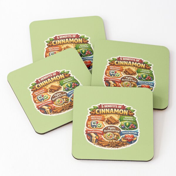 Item preview, 5 Benefits of Cinnamon, Wellness & Superfood Design, Natural Health Infographic designed and sold by Right-UR.