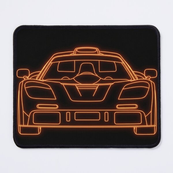 Item preview, Luminous Orange Hybrid Hypercar Wireframe designed and sold by KeremYurtseven.