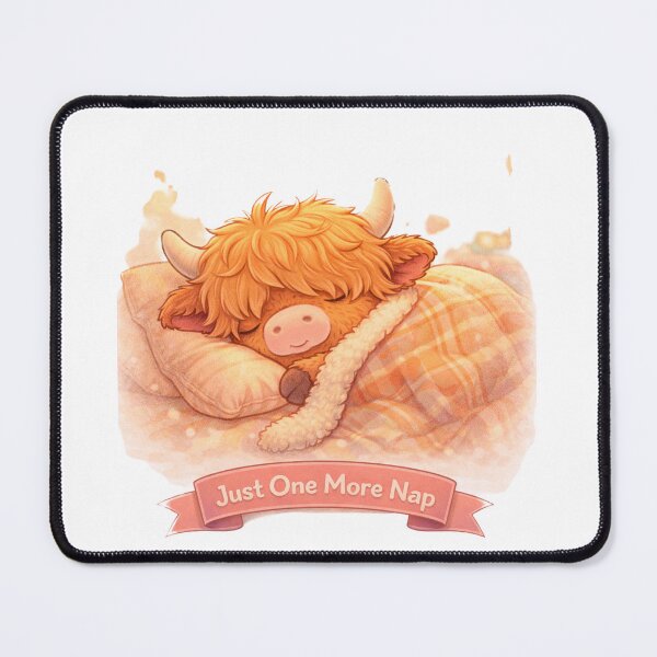 Item preview, Just One More Nap – Highland Cow designed and sold by Creative and Humorous Arts.