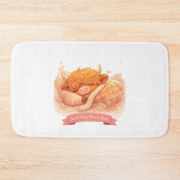 Item preview, Just One More Nap – Highland Cow designed and sold by Creative and Humorous Arts.
