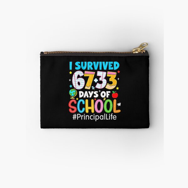 Item preview, I Survived 67 33 Days of School Funny Principal Life  designed and sold by gladysenglish.