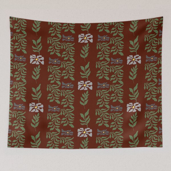 Item preview, Modern Botanical Pattern in Green and Grey Matisse Style Nature Inspired Design designed and sold by CreativeCanvas8.