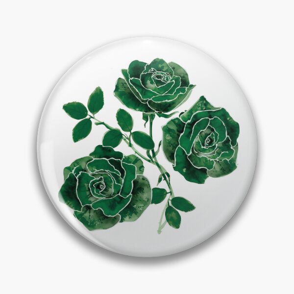 Item preview, Green roses watercolor designed and sold by uunaa.