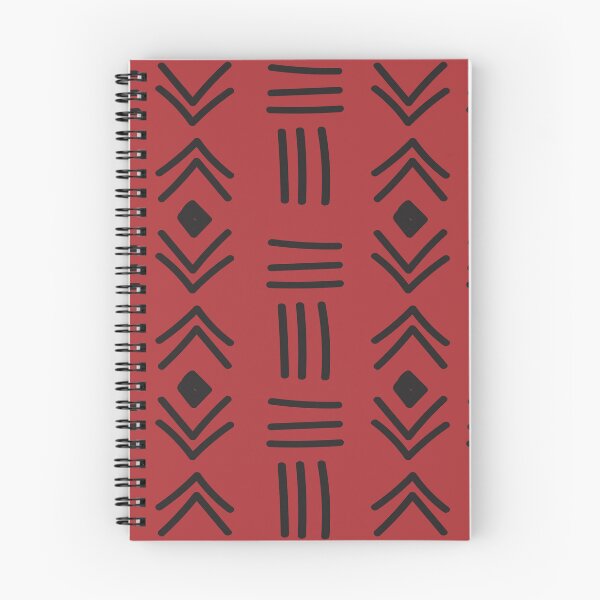 Item preview, Bogolan Mudcloth Pattern in Deep Red and Earthy Tones designed and sold by Wolagno.