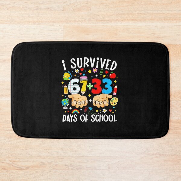 Item preview, I Survived 67+33 Days of School Funny Kids Milestone designed and sold by gladysenglish.