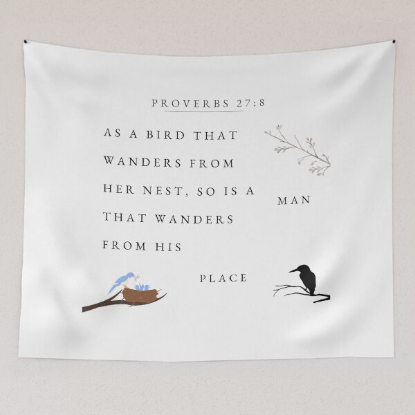 Item preview, Proverbs 27:8 designed and sold by Undonemadenew.
