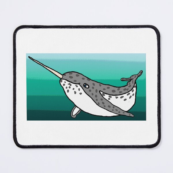 Item preview, Tusk in the Tide Amazing Gray Narwhal designed and sold by icedragonart77.