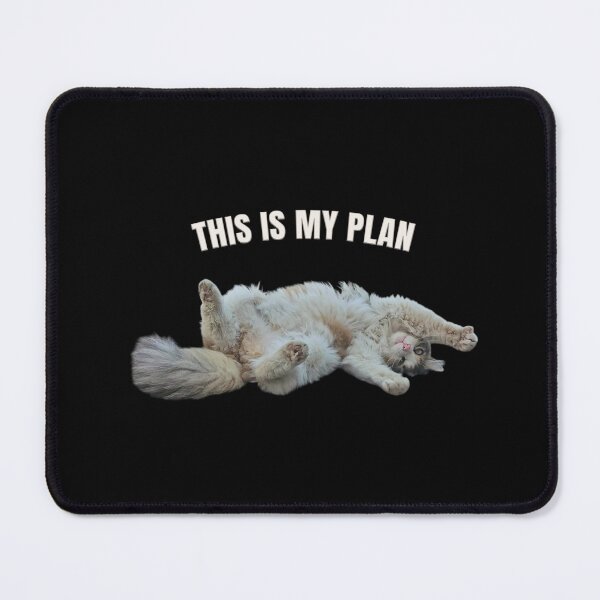 Item preview, This Is My Plan Cat – Lazy Funny Cat Meme Design designed and sold by MB-CatPrints.