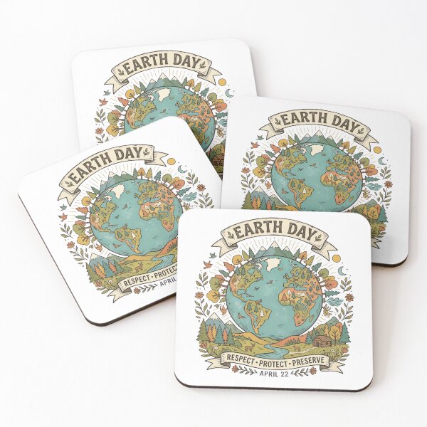 Item preview, Vintage Earth Day Illustration designed and sold by urbinet.