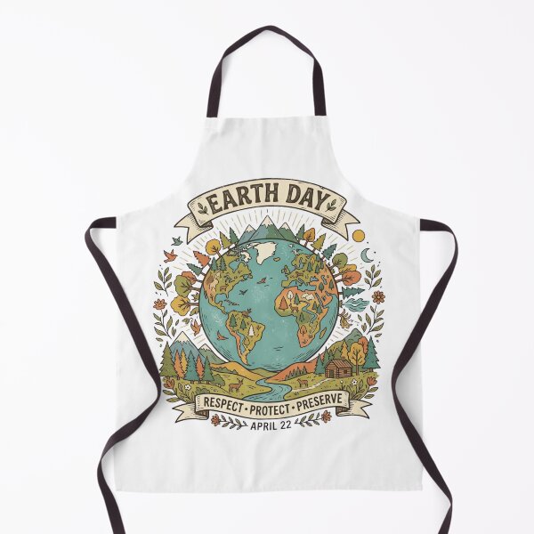 Item preview, Vintage Earth Day Illustration designed and sold by urbinet.