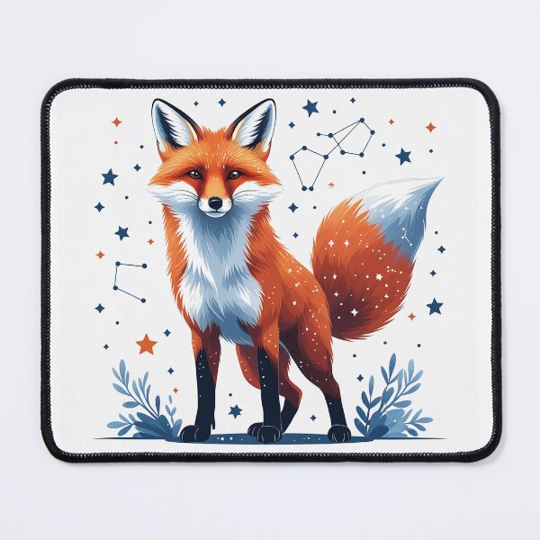 Item preview, fox standing with stars designed and sold by AnnaHolyph.
