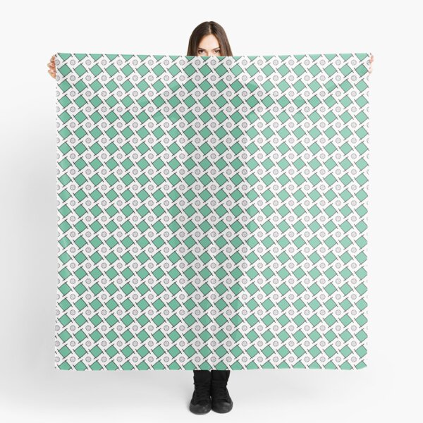 Motif "Petits carrés verts" Foulard
