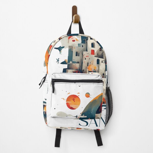Item preview, Santorini Bauhaus Poster — Geometric Greece Art Print designed and sold by OzzFrequency.