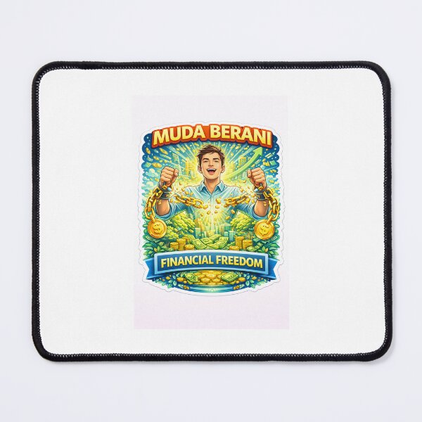 Item preview, Muda Berani Financial Freedom Sticker – Break Free From Money Chains, Passive Income, Wealth Mindset, Financial Independence Motivation designed and sold by Wander Pop Studio.