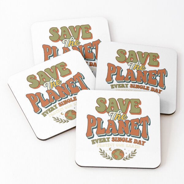 Item preview, Save The Planet Vintage Retro Typography Design designed and sold by urbinet.