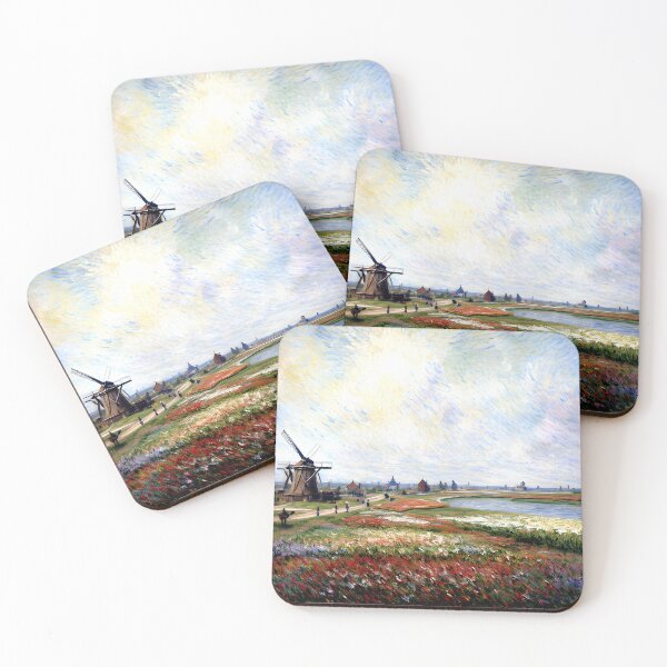 Item preview, Windmills Beyond a Sea of Blossoms designed and sold by artdesignsnow.