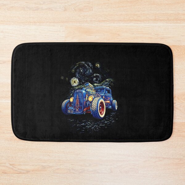 Item preview, Starry Night Hot Rod - Van Gogh Vintage Car Art designed and sold by monodeepsamanta.