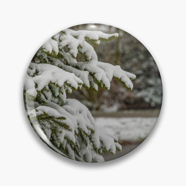 Item preview, Close-Up of Snow-Covered Fir Branches designed and sold by ShotsbyDesiree.
