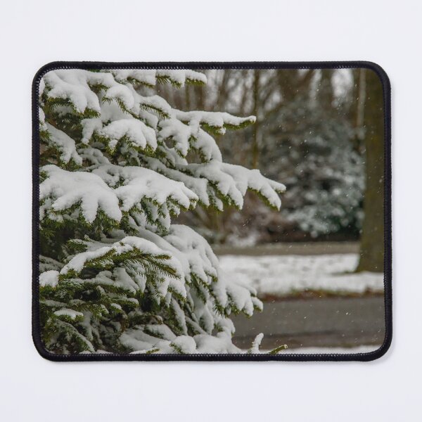 Item preview, Close-Up of Snow-Covered Fir Branches designed and sold by ShotsbyDesiree.