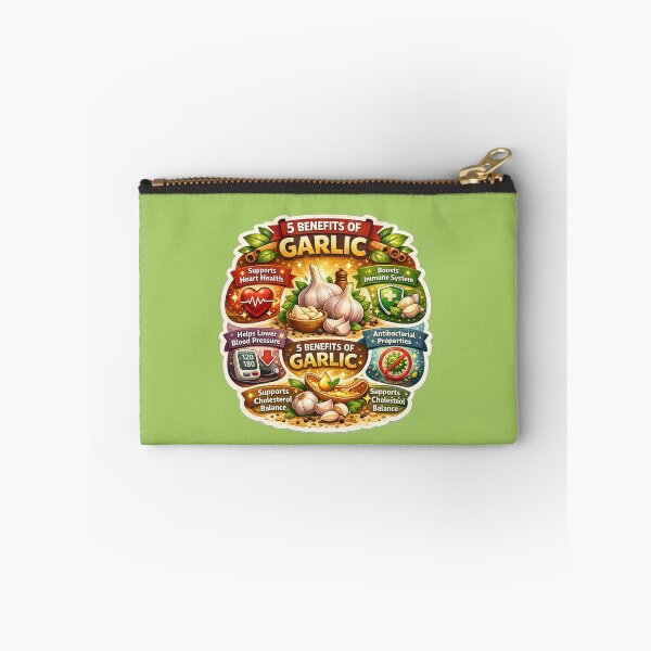 Item preview, 5 Benefits of Garlic,  Natural Health Infographic, Immune Boost & Heart Health Design designed and sold by Right-UR.