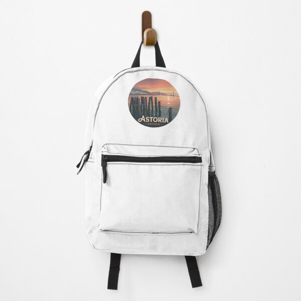 Item preview, Astoria Oregon: Sunset Pilings Waterfront Badge designed and sold by CircinusStore.