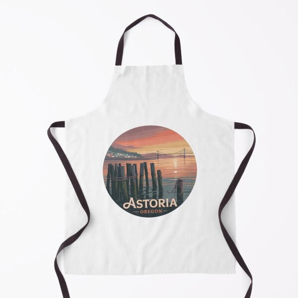 Item preview, Astoria Oregon: Sunset Pilings Waterfront Badge designed and sold by CircinusStore.
