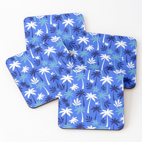 Item preview, Blue Navy Palm Tree Pattern designed and sold by Gear Camel.