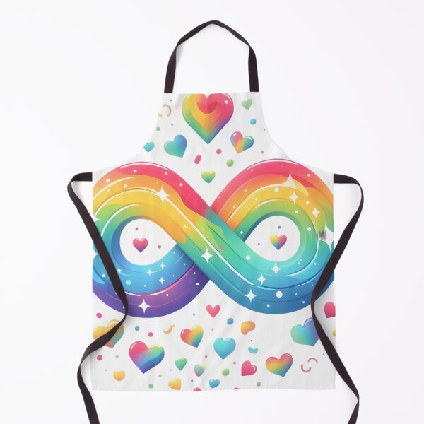 Item preview, Rainbow Neurodiversity Infinity Hearts designed and sold by AI-Only Creations.