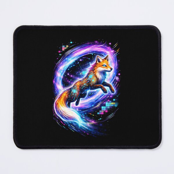 Item preview, FOX LEAPING THROUGH A COSMIC PORTAL designed and sold by KISHNAY-FASHION.
