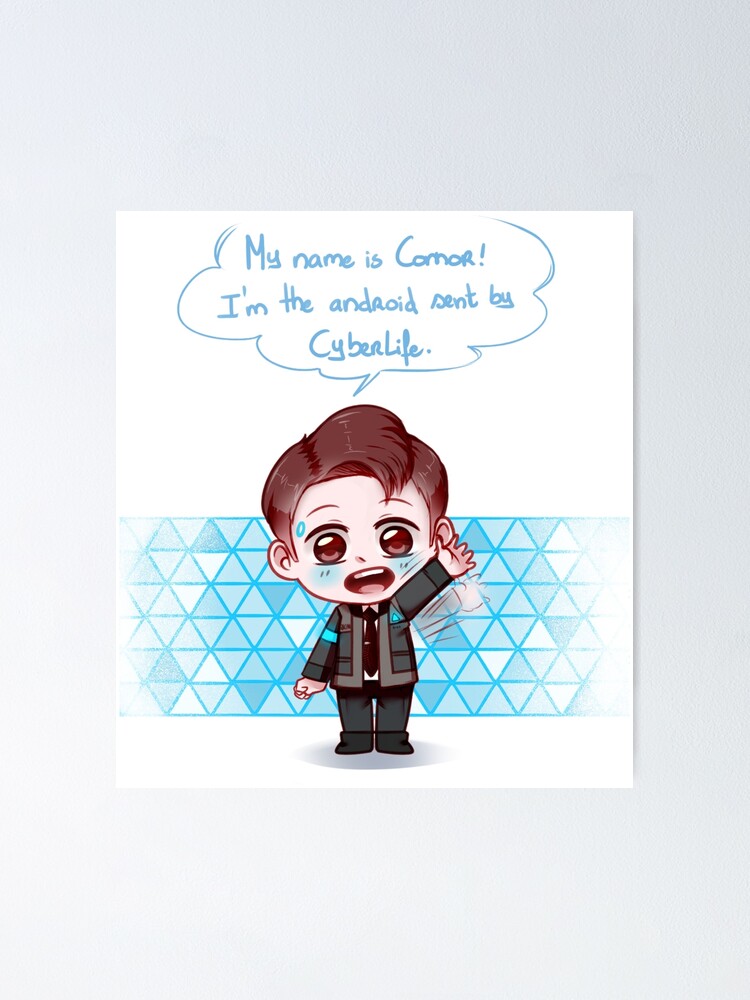 PRINT: Connor Neon 2 From Detroit Become Human Fan Art 