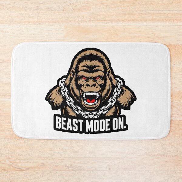 Item preview, Beast Mode On Gorilla Fitness designed and sold by Visual_Vibezzz.