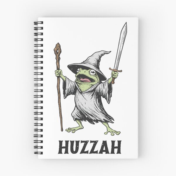 Item preview, Huzzah Frog Medieval Mage DnD Tabletop Rpg Master Reference designed and sold by cherrywstore.