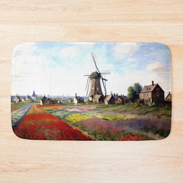 Item preview, Fields of Tulips with the Rijnsburg Windmill designed and sold by artdesignsnow.