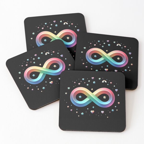 Item preview, Pastel Neurodiversity Infinity Symbol designed and sold by AI-Only Creations.